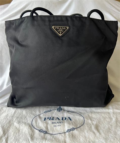 prada cotton tote bag|Prada tote bag vintage.